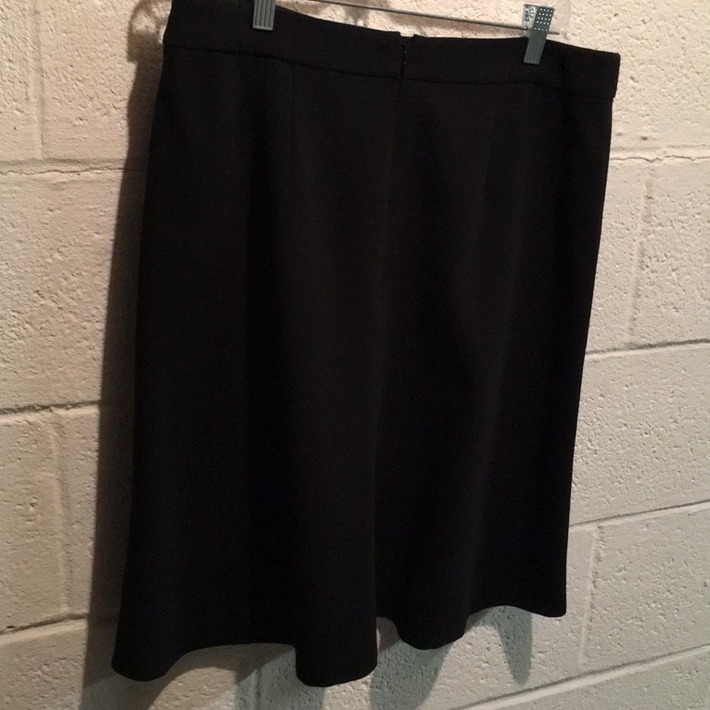Loft black A-line skirt size 10.